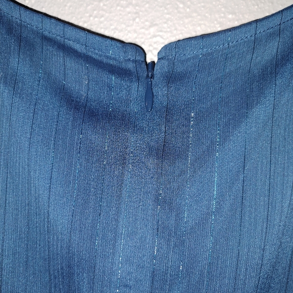 NWT Point Sur Faux-wrap Dress In Lurex Crinkle Chiffon - Picture 7 of 9